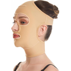 WKZSXXMJ Kompressionskleidung Nach Ein Einem Chirurgischen Facelifting Kinn-Lipo Halsabdeckung Vollgesichts-Lifting-Bandage V-Line-Gesichtsverschlanker Kinn-Lifting-Gürtel