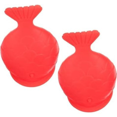 VICASKY 2 Stück Fischlippenfüller aus Silikon Glanz Werkzeug für prallere Lippen natürlicher lippenfüller kleine Lippenverstärker Beauty-Tools Kieselgel rot