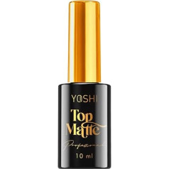 Yoshi Top Coat 10 ml - Viršutinis sluoksnis be prakaito sluoksnio - Viršutinis UV sluoksnis geliniam ir hibridiniam manikiūrui - Profesionalus UV viršutinis sluoksnis - Nagų lako UV lakas - Sausas viršutinis gelinis UV sluoksnis