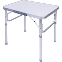 Sulankstomas aliuminio stovyklavimo stalas Balkono stalas Pikniko stovyklavimo stalas Pikniko sodas Nešiojamas reguliuojamas aukštis 60,2 x 45 x 25-56 cm