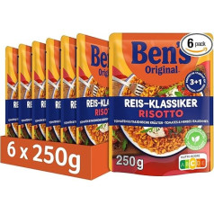 BEN'S ORIGINAL Ben's Original Express Risotto Ready Meals Pomidorai ir itališkos žolelės, 6 pakuotės (6 x 250g)