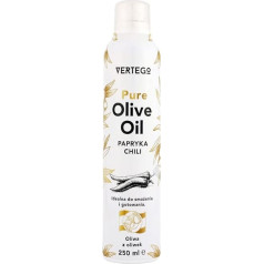 VERTEGO Virgin Olive Oil Spray - nelimpančio alyvuogių aliejaus kepimo purškiklis - kepimo aliejaus purškiklis - kepimo aliejaus atskiriamasis purškiklis - kepimo aliejaus purškiklis - kepimo aliejaus atskiriamasis purškiklis griliui - 1 x 250 ml