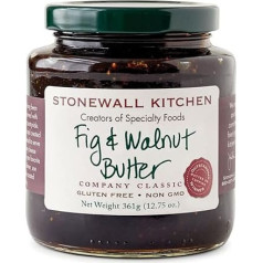 Stonewall Kitchen Figų ir graikinių riešutų sviestas 361g - saldžiai trapus figų ir graikinių riešutų sviestas gurmaniškam malonumui
