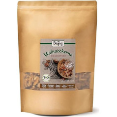 Biojoy Ekologiški graikinių riešutų branduoliai (1 kg), žali, graikiniai riešutai be kevalų (Juglans Regia)