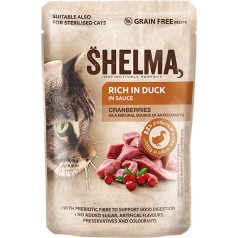 Shelma anties ir spanguolių paketėlis katėms 85g