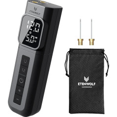 ETENWOLF P200 elektrinis kamuolio siurblys 2000 mAh sportinis oro siurblys su skaitmeniniu manometru, skirtas krepšinio, futbolo, tinklinio ir krepšinio žaidimui