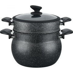 Cheffinger 3 dalių puodas kuskusui 8 l garų puodas Kuskus 24 cm skersmens
