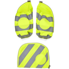 ergobag Šoninių kišenių užtrauktuko rinkinys su šviesą atspindinčiomis juostelėmis, saugos rinkinys su šoninėmis kišenėmis, pakuotė, 