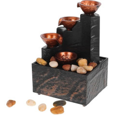 POPETPOP 1 rinkinys Fließende Wasserornamente Handgefertigte Dekoration Kleine Dekoration Kartdichtung Verstellbare Pavillon Desktop Ornamente Zubehör Ornamente Konstante Temperatur