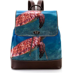 Ocean Sea Turtle Animal Underwater Personalised School Bags Book Bags for Teenagers, Multicoloured, 27x12.3x32cm, kuprinės kuprinės