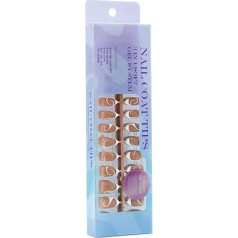 Minkšti geliniai nagai Tips Press On Nails 3 In1 X Coat Tips 14 Größen Vorgefärbte Fake Nails Extensions French Nails Tips Geschenke