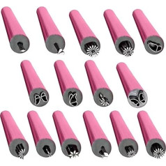 Art Stamper Kit - -Design -Kit, 15x Nagelstifte Verschiedene Muster | Verschiedene Muster Blumenstempel, Drucker Kreativer Falscher Nagelstempeln, Perfekt Für isches Stempeln, Hausmaniküre