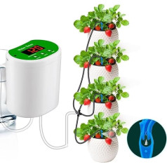 Automatinė drėkinimo sistema, lašelinio drėkinimo sistema, lašelinio drėkinimo rinkinys sodo terasoms su individualiu vazoninių augalų laistymo grafiku