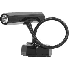 HELEVIA Schwanenhals-Nagellampe, Schnell Trocknende, Wiederaufladbare LED-Desktop-Schwanenhals-Nagelleuchte die Maniküre, mit Schwanenhals-Metallschlauch, Flexibel und Frei Biegbar