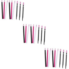 Housoutil 3er-set Nagelkunst-werkzeug-set Polierstift Nagelhautschieber Nagelkunst-farbstifte Maniküre-werkzeug-set Für Zuhause Und Den Gebrauch 6 Stück * 3