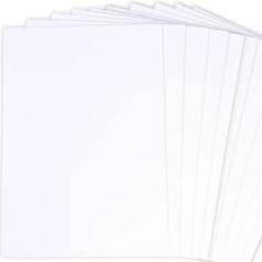 Baltas A4 formato kartonas, 50 lapų, 400 g/m², lygus, storas, skirtas piešimui, ekranų tvirtinimui, atvirukų gamybai, tapybai ir amatams