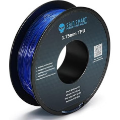 SainSmart TPU 3D spausdintuvo gija 1,75 mm 0,8 kg, visų spalvų, mėlyna