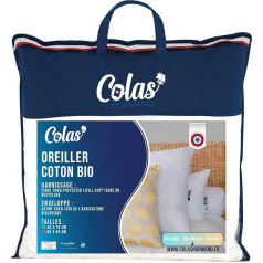 COLAS NORMAND Ekologiškos medvilnės pagalvėlė 65 x 65 cm Ekologiškos medvilnės užpildas Pagaminta iš perdirbtų butelių Draugiška aplinkai Pagaminta Prancūzijoje Balta 73130233