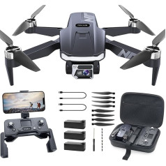 NAFYRE N11 PRO GPS dronas su kamera suaugusiesiems, 4K UHD, 90 minučių skrydžio laiko, ilgas valdymo atstumas, automobilio grąžinimas, automatinis sekimas, bešepetėlinis variklis, 5G FPV RC N11-DE-250304-3