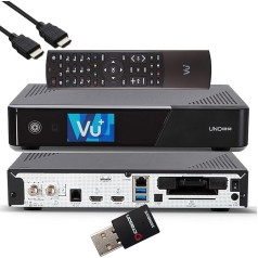 VU+ UNO 4K SE - UHD HDR 1x DVB-S2 FBC Sat Twin Tuner E2 Linux imtuvas, 