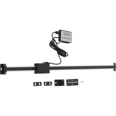 XTEVU Digitales Ausleger, linijinė skala -Anzeige mit metrischem Imperial Encoder, DRO -Messsystem, Lathe Linear Messwerkzeug (0-600mm)