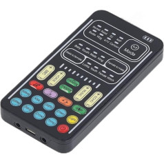 Balso keitiklis, skirtas PS4/PS5/One/Phone/Computer/PC/Tablet, nešiojamoji žaidimų garso plokštė, 8 tipų reguliuojamas garsas, 