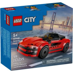 Miesto plytos 60448 raudonas sportinis automobilis
