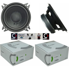 WOOFER CIARE CW100Z garsiakalbis 10 cm 100 mm 4 colių 40 vatų RMS 80 vatų maksimali varža 4 omų Automobilio durys Guminė pakaba Juoda 2 vnt. + 5 nemokami lipdukai