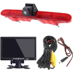 Galinio vaizdo kamera Transporter + 7 colių TFT LCD ekranas, automobilio stogo atbulinės eigos kameros rinkinys, skirtas Peugeot Partner 2 II Tepee Rifter 2008-2016/Citroen Berlingo 3 III 4 IV B9 Box 2008-2020 m.