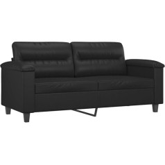 Hetftjn Poilsio kėdė sofa lova stovyklavimo sofa - 2 vietų sofa juoda 140 cm odos imitacijos viešbučio kambariui miegamasis biuras jaunimo kambarys