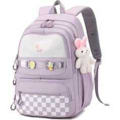 JANSBEN Mokyklinis krepšys Mergaitės Berniukai Mokyklinis krepšys Teenager Mokyklinė kuprinė Mokyklinės kuprinės Satchel Daypack mokyklos sporto krepšys Reguliuojamas aukštis Daug skyrių Nešiojamojo kompiuterio skyrius Mokykliniai krepšiai mer