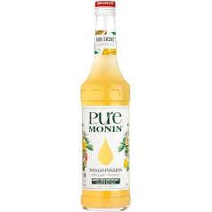 Pure by MONIN Mango-Passion (1 x 0,7 litro) koncentratas be pridėtinio cukraus