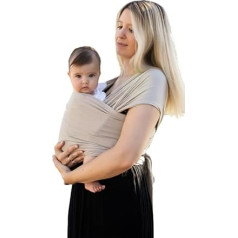 Amarsupiel Amarsupiel Bambukinė kūdikio petnešėlė Lengva naudoti Elastinga kūdikio nešynė Oeko-Tex bambuko sertifikatas Pagaminta Vokietijoje