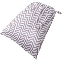 VICASKY Nappy Bin Wet Bag Changing Bags Mini krepšelis užpildai Konteineris Nappy Holder Elastinga burna maišelis sauskelnėms Elastinga burna Nappy Bag Light Brown PU, šviesiai ruda, Modern