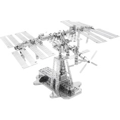 Tarptautinės kosminės stoties modelis, TKS kosminės stoties metalinio modelio rinkinys 3D metalinio modelio rinkinys, skirtas statyti suaugusiesiems, kosminės stoties modelis, astronautų namelis