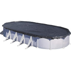 Gre CIPROV1001 - Žieminis dangtis ovaliam 1000 x 550 cm baseinui, juodos spalvos