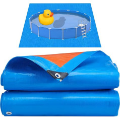 Nsmykhg Pool-Pad für oberirdische Pools, großes Pool-Pad zur Pannenschutz, Bodenschutz, verlängert die Lebensdauer der Auskleidung, langlebige Pool-Schutzfolie, einfache Einrichtung, ideal für die
