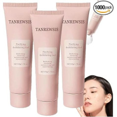 Grantadmit Exfoliating Gel, Grantadmit Exfoliate Glow God-Dess Purifying Exfoliating Gel for Dark Spot Remover Facial Exfoliator Cleanser, Deep Cleansing Facial Cleanser Scrub All Skin Types (3PC)