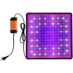 Augalų lempa LED Viso spektro 225 šviesos diodų 45 W Augalų lempa LED pakabinama su 4 kabliukais Augalų lempa Augančių augalų LED šviesa kambariniams augalams Daržovės Gėlės (raudona + mėlyna + balta)