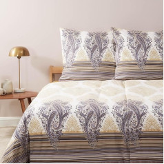 Bassetti FIESOLE 9327165 Patalynė + 1 užvalkalas 100 % medvilnė Satin Grey G1 Limited Edition Išmatavimai: 135 x 200 cm + 80 x 80 cm