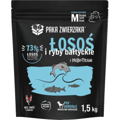 Pakuotė gyvūnams augintiniams Septintasis dangus lašiša su Baltijos žuvimis ''m'' 1,5kg