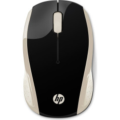 Hp belaidė pelė 200 silk gold belaidė pelė juoda ir aukso spalvos 2hu83aa