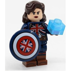 LEGO Marvel 1 serijos kapitonė Carter 71031 su mėlynu Betmeno apsiaustu