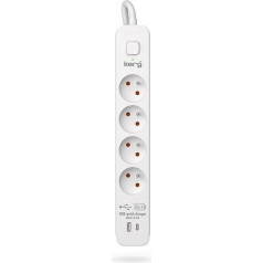 Kerg Maitinimo juosta su jungikliu - 4 USB+USBA lizdai 16a 3m