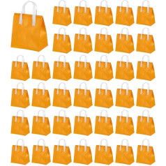 sourcing map Isolierte Taschen zum Mitnehmen, isolierte Einweg-Lunch-Taschen, Einweg-Kühltaschen für heiße und kalte Speisen, Orange, 9.4