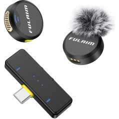 FULAIM X3 mini mikrofonas - belaidis Lavalier mikrofonas su triukšmo slopinimu, USB C mikrofonas 