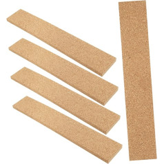 Lurrose 5 Stücke Kork Streifen Aufkleber Kork Bord Klebstoff Büro Aufkleber Memo Board Streifen Rahmenlose Memo Bulletin Bars