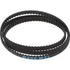 sourcing map 165-MXL-012 Timing Belt 206 Teeth Closed Loop Pulley Timing Belt 16.5