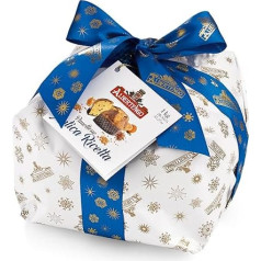 ALBERTENGO - Nuo 1905 m. - Panettone, supakuota pagal seną receptą kalėdinėje dovanų dėžutėje - 1 kg - Su razinomis ir cukruotais vaisiais