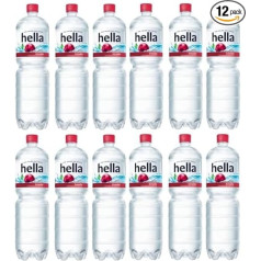 Onlineshop 12 butelių H e l l a Near Water Cherry 1,5 l su vienkartine talpykla + erdviniai sausainiai 45 g Bormann